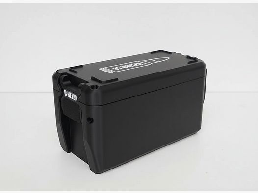 Filamelt ammunition box / 35 Whelen / 'folding / locking lid' / cartridge box, ammo box