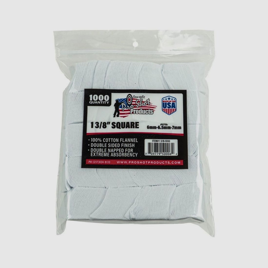 1.000 patche 1 3/8" kwadratowe 6mm do 7mm