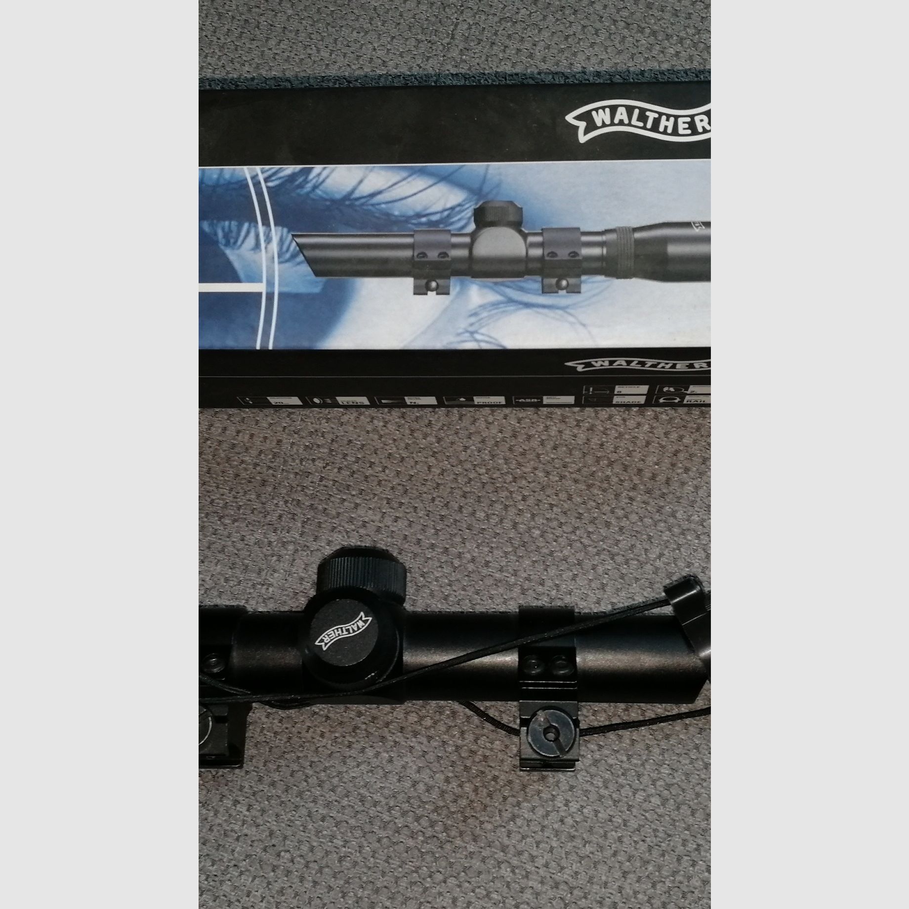 Walther Luftpistole CP 88 silber