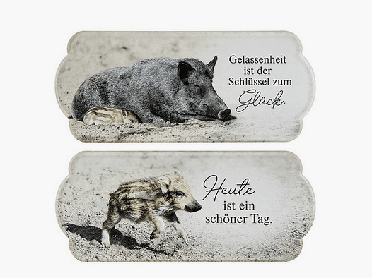 Gilde Metall Schild Wildschwein