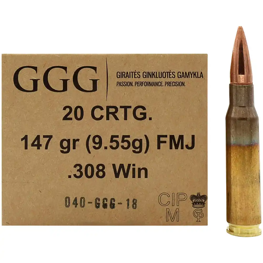 .308 Win GGG 147gr FMJ