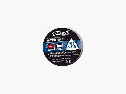 Knalpatroon Walther Stop Blitz Flash Kal. 9 mm PAK BTE 25