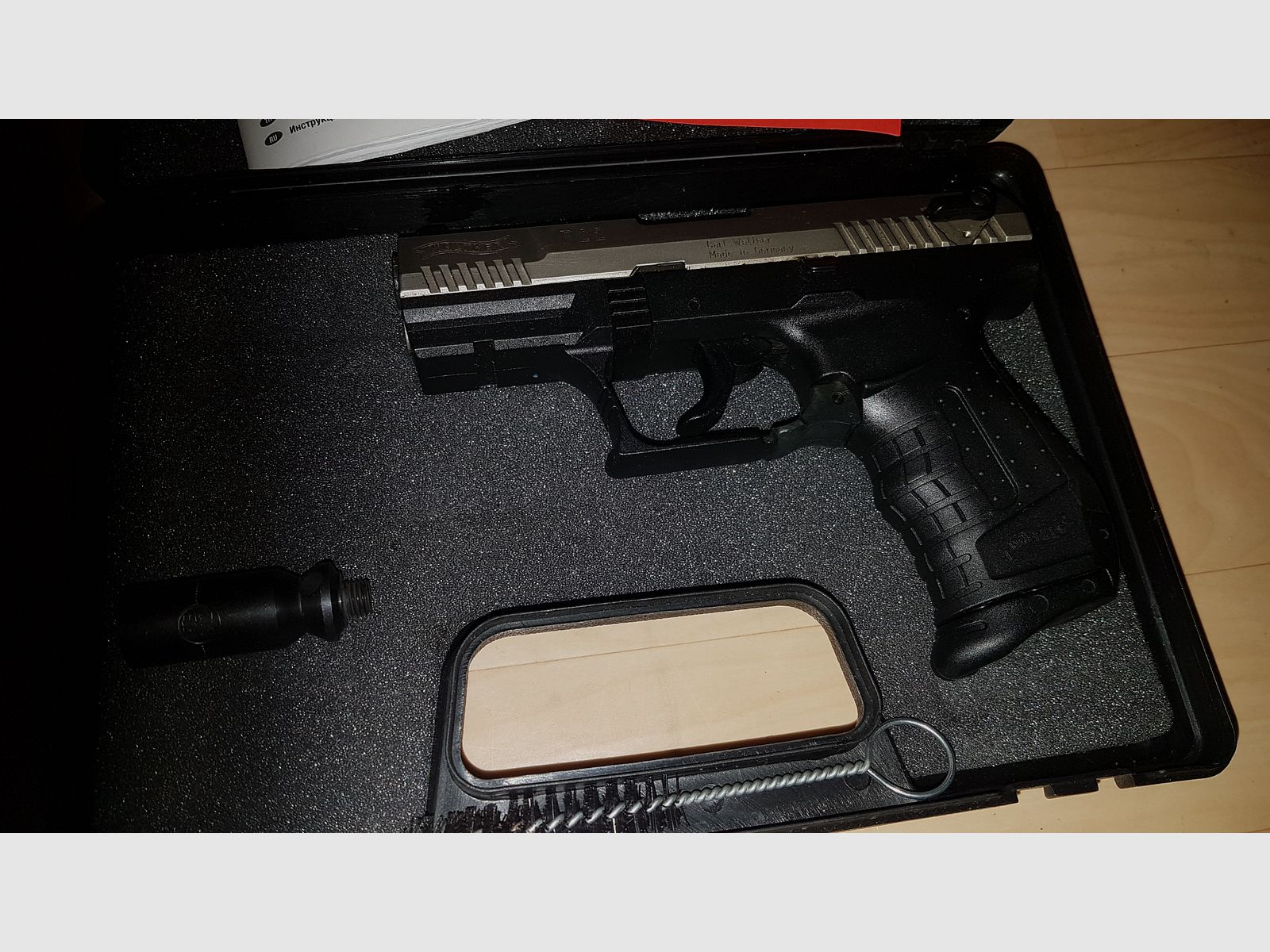 WALTHER P22 Pistolet d'alarme 9 mm P.A.K. Nickelé