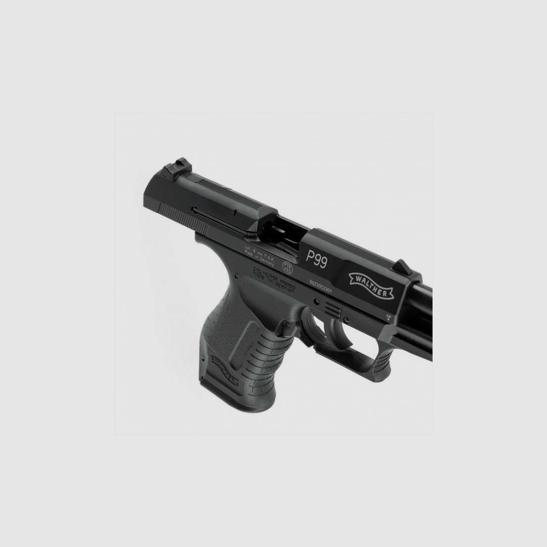Walther P99 9mm P.A.K. blank firing pistol black