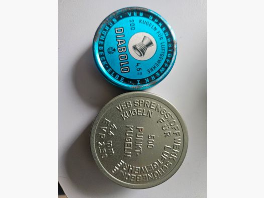 Diabolos and point bullets DDR VEB Sprengwerk Schönebeck