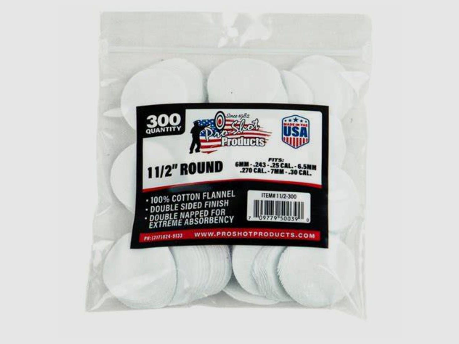 6mm-.30 Kal. – 1 1/2″ Rond 300 Stuks Pro Shot