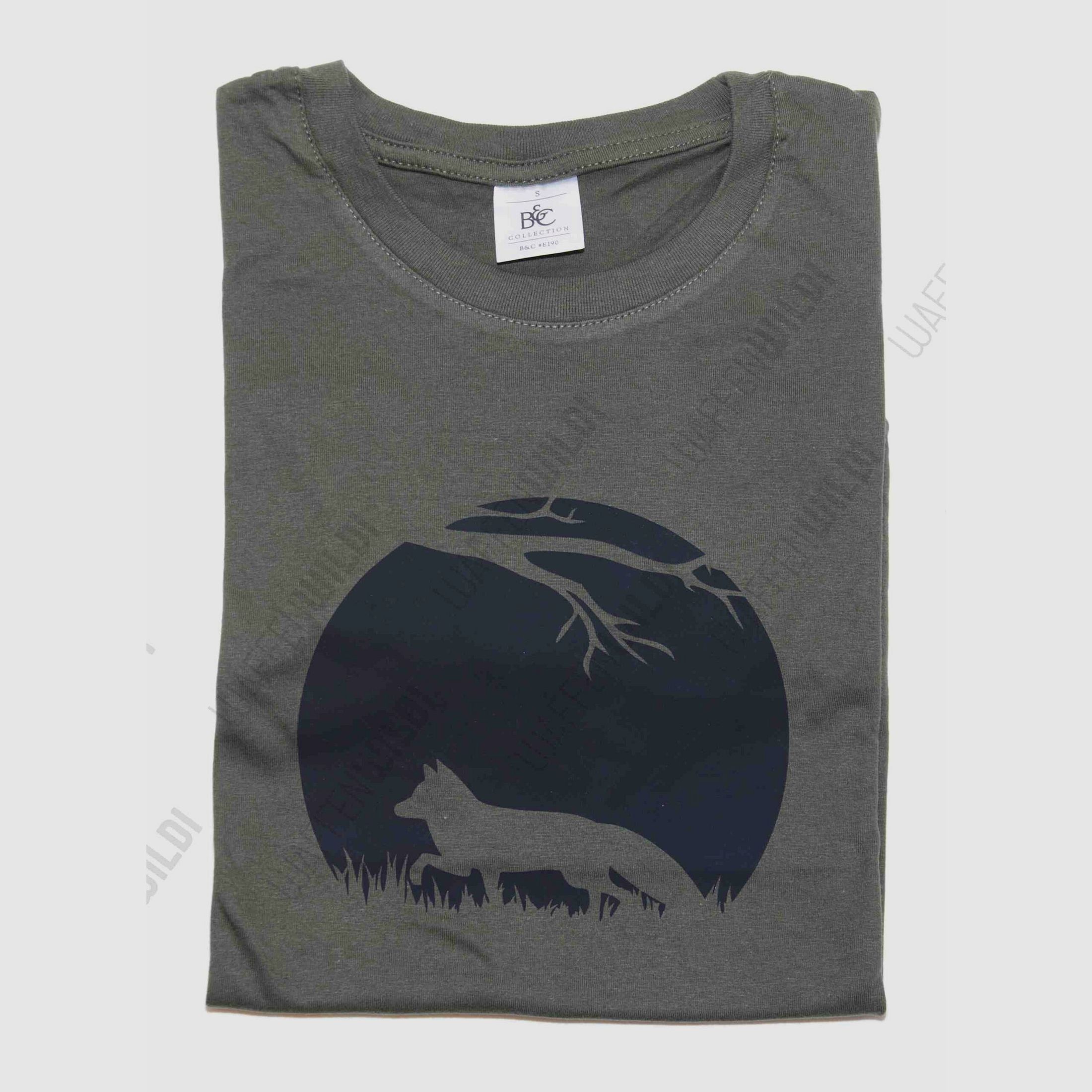 T-Shirt Fuchs im Vollmond