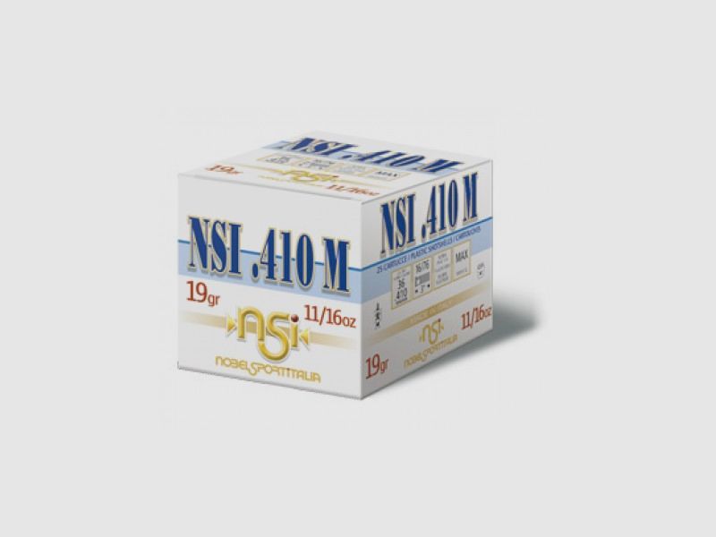 NOBEL Patronen NSI-410 MAGNUM Kal.410 19gr. pb.7,5