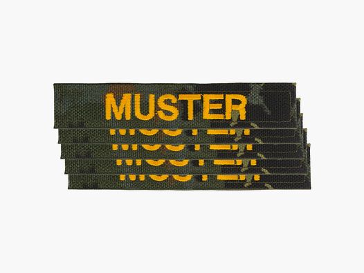 ASMC Namensbänder 5-er Satz flecktarn goldfarben