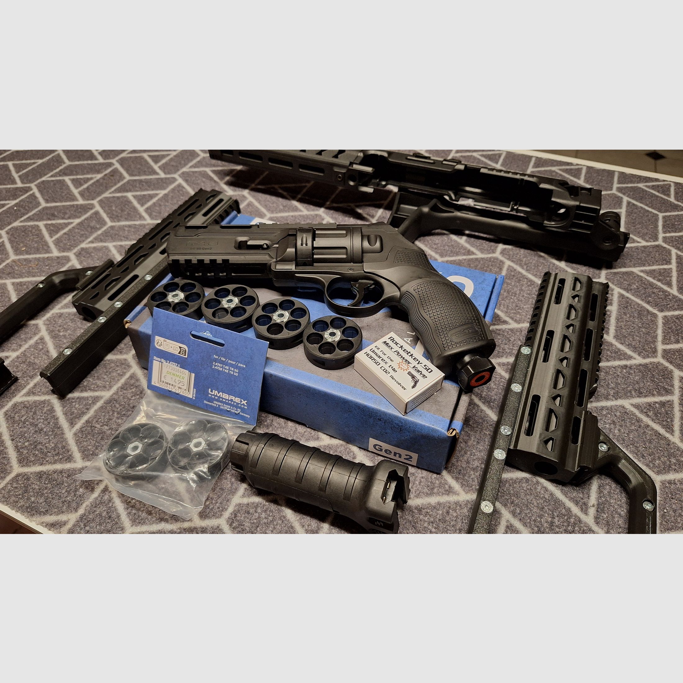 T4E TR 50/HDR50 Gen2 Revolver Co2 cal .50 - Kit premium - Neuf !