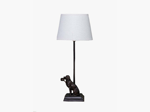 Lovergreen lampen met dierenmotieven motief labrador met eend lamp + lampenkap 20 cm