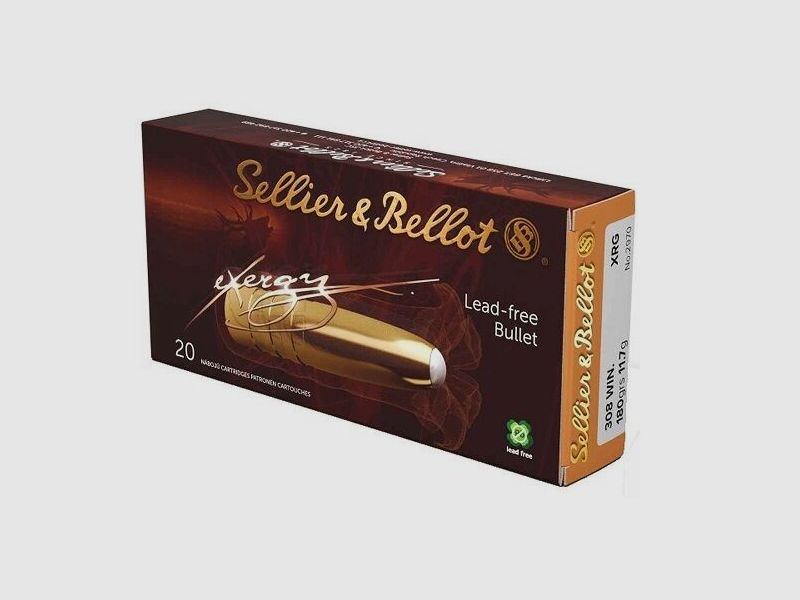 Sellier & Bellot .308 Win. eXergy sin plomo 11,7g/180grs.