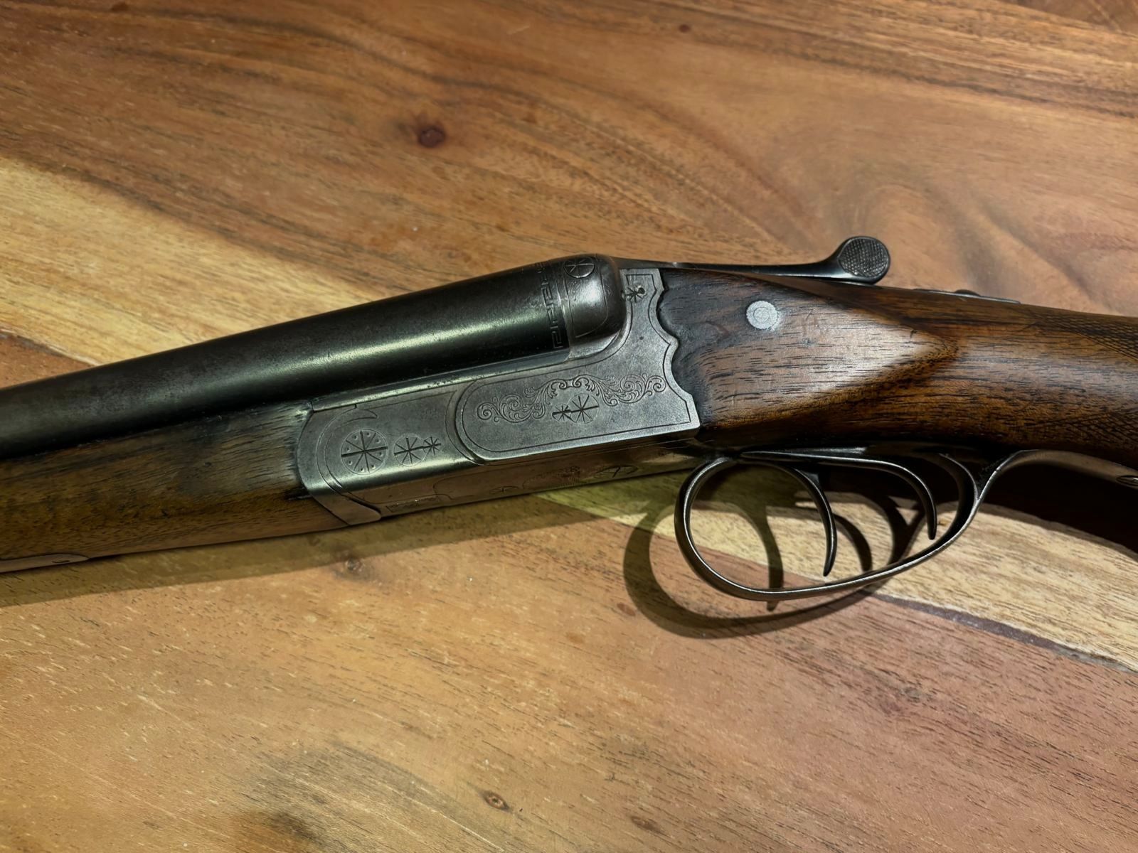 DF   Double-barrel shotgun Simson Suhl cal.  16/70  with double trigger