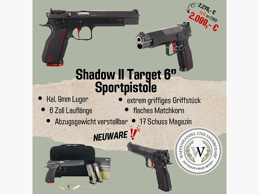 CZ Shadow 2 Target 6 inches