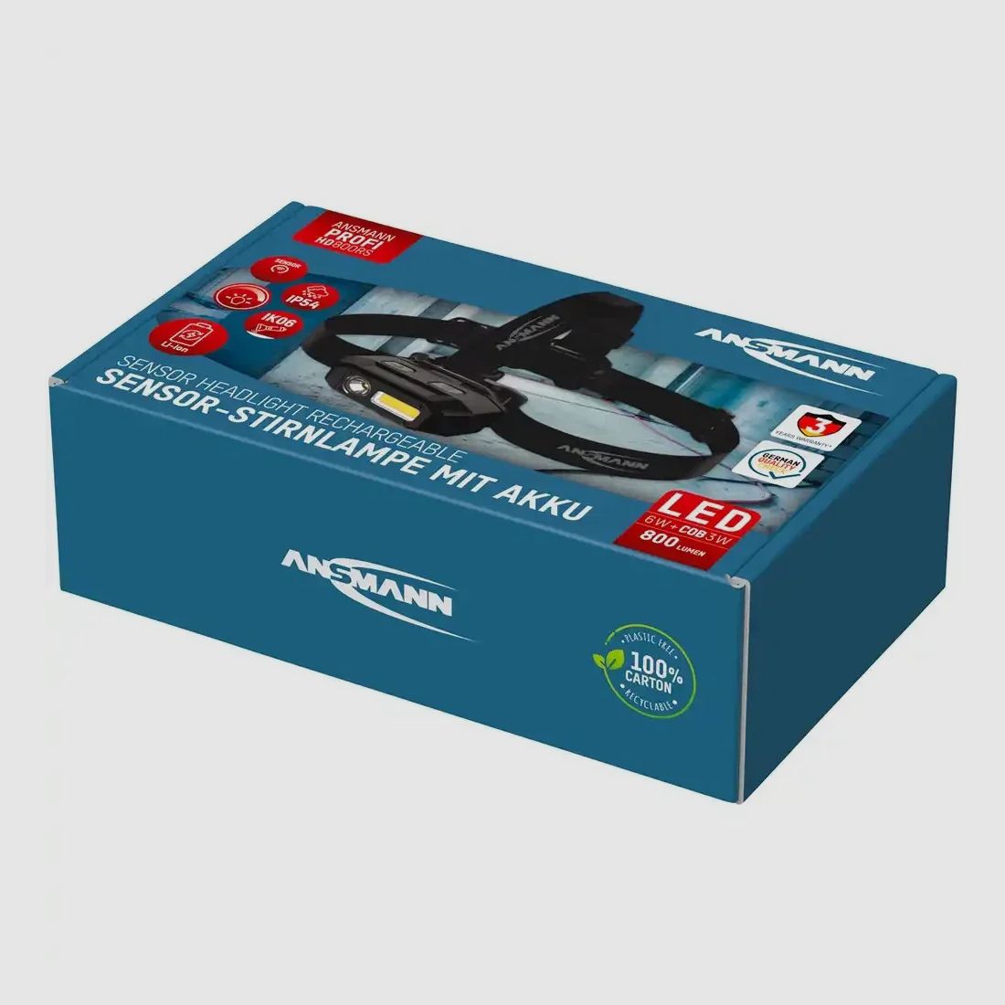 Ansmann Stirnlampe Profi-HD800RS-3.7
