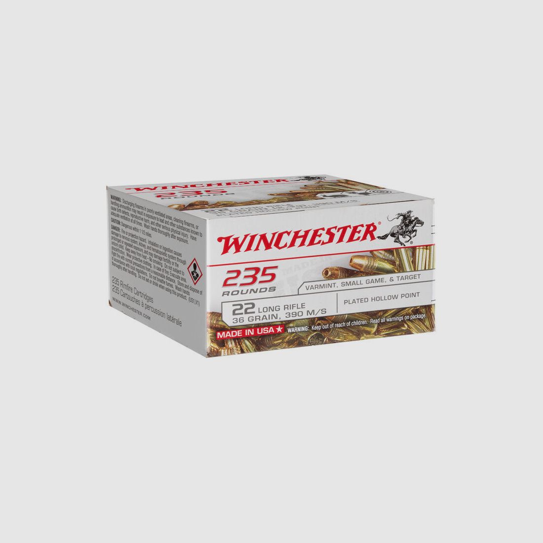 Winchester Super-X Copper Plated 36grs - 235pcs