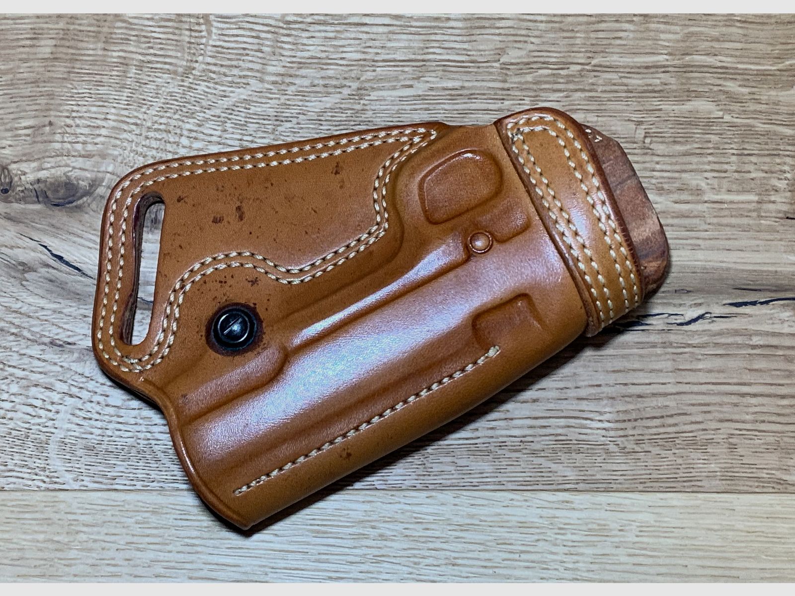 Galco S.O.B. leren holster geschikt voor de Colt Government/ Browning Hi Power, ZONDER pistool