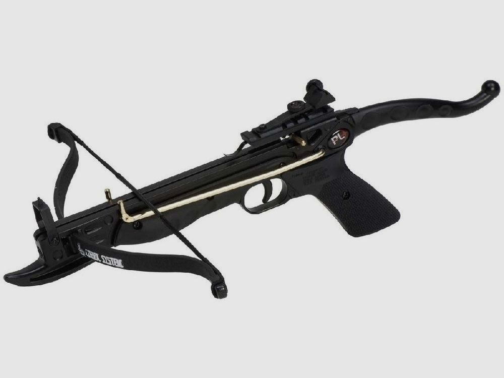 Crossbow pistol draw weight 80 lbs.
