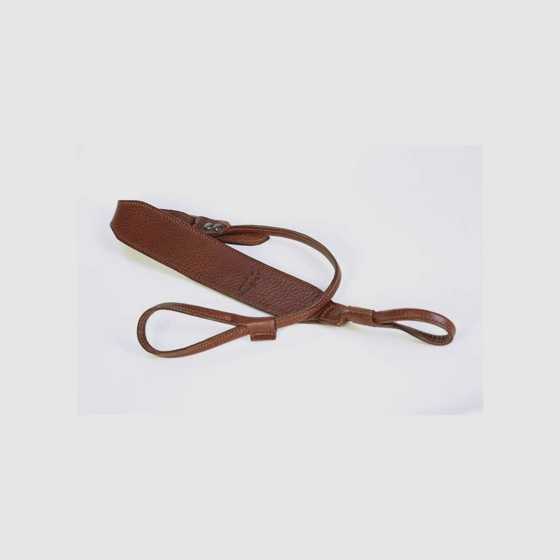 Correa de rifle de doble lazo de cuero aceitado