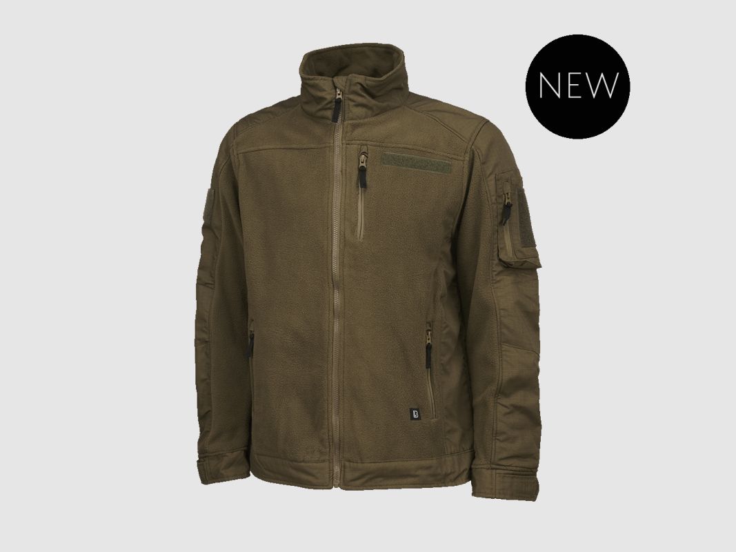 Brandit Herren Fleecejacke Ripstop