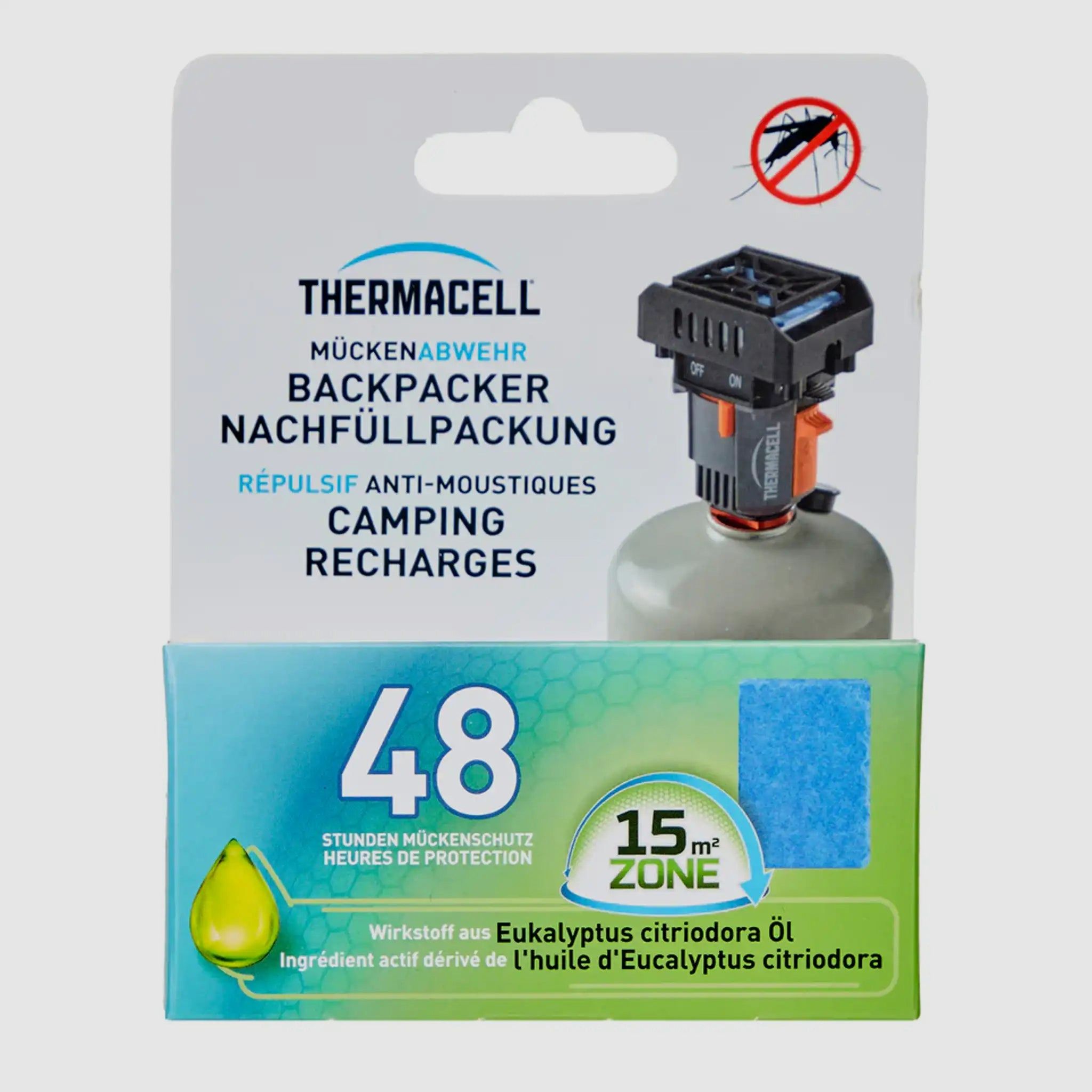 ThermaCELL Thermacell Recarga M-48 PT-19 para Backpacker MR-BP 48 Horas
