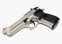 Pistolet Beretta 92 CO/2, niklowany/plastik 5" kal. 4,5mm