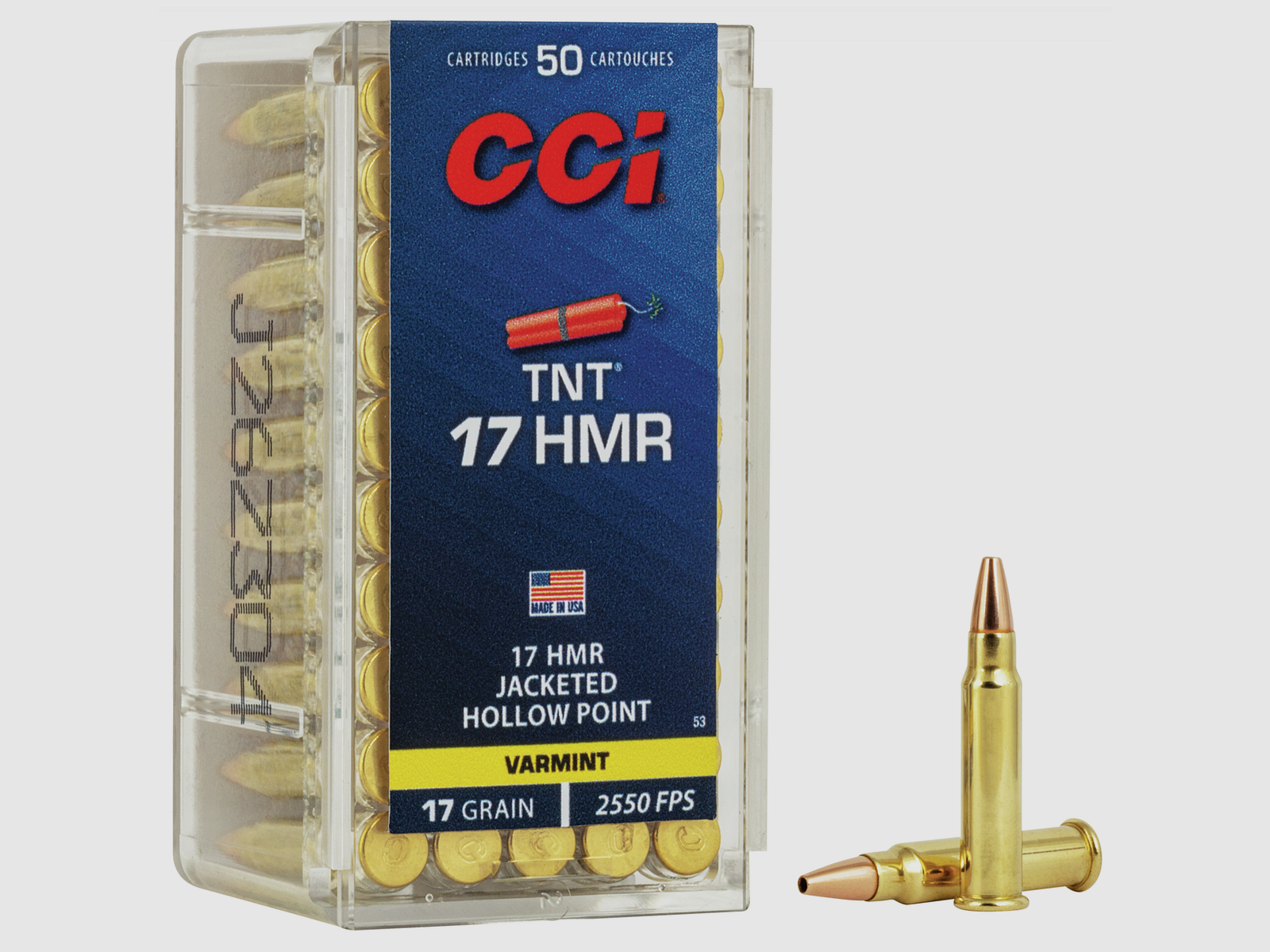 CCI .17 HMR 1,1g Jacketed Hollow Point 50pcs.