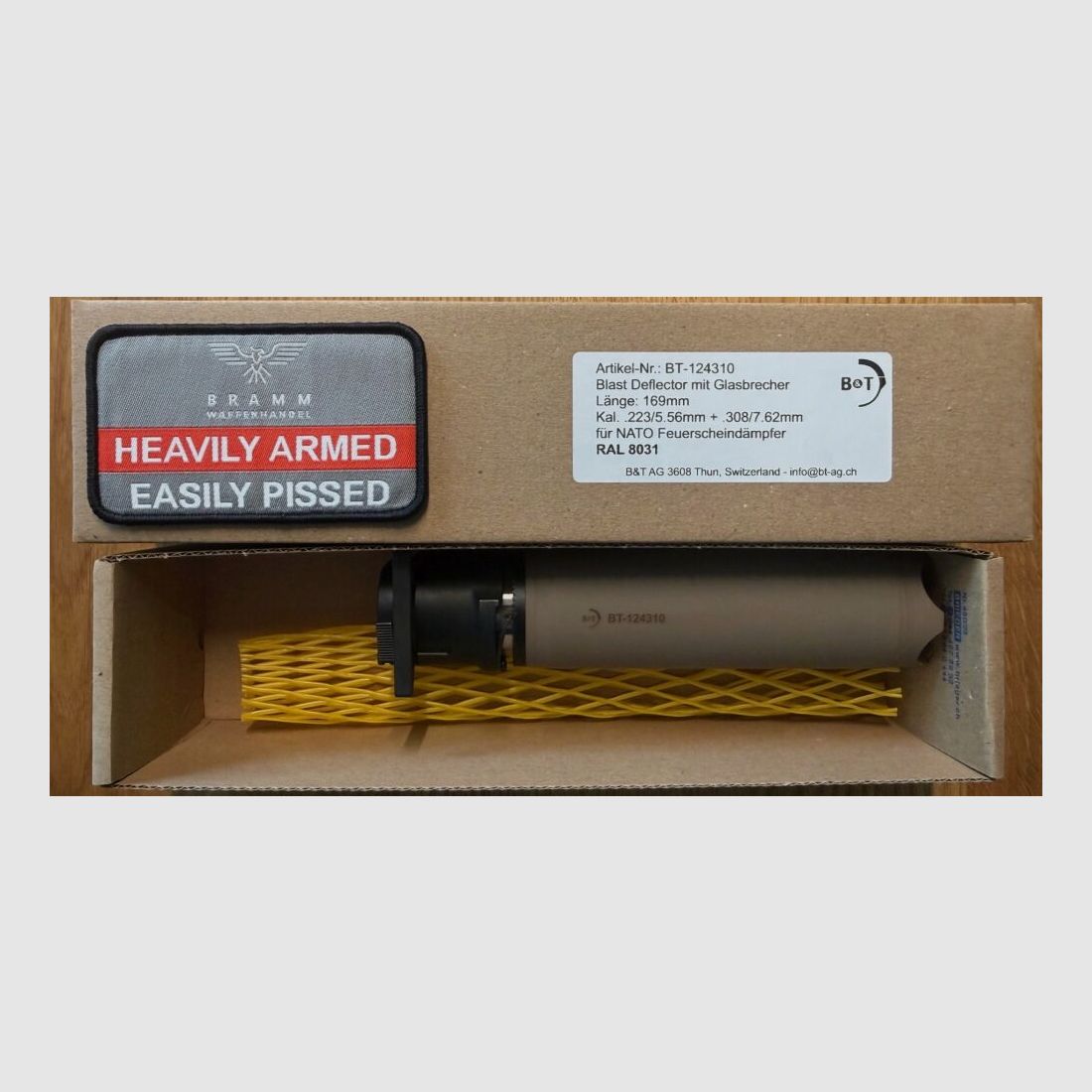 B&T AG B&T Blast Deflector NATO / Rotex RAL 8031, wie G95