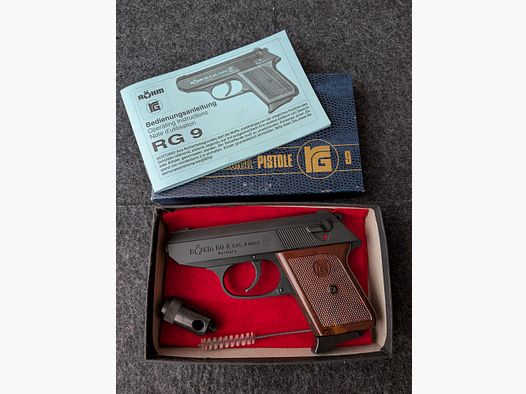 Röhm RG 9 (RG9) Kal. 8mmK ++PTB 413++Schreckschuss Pistole
