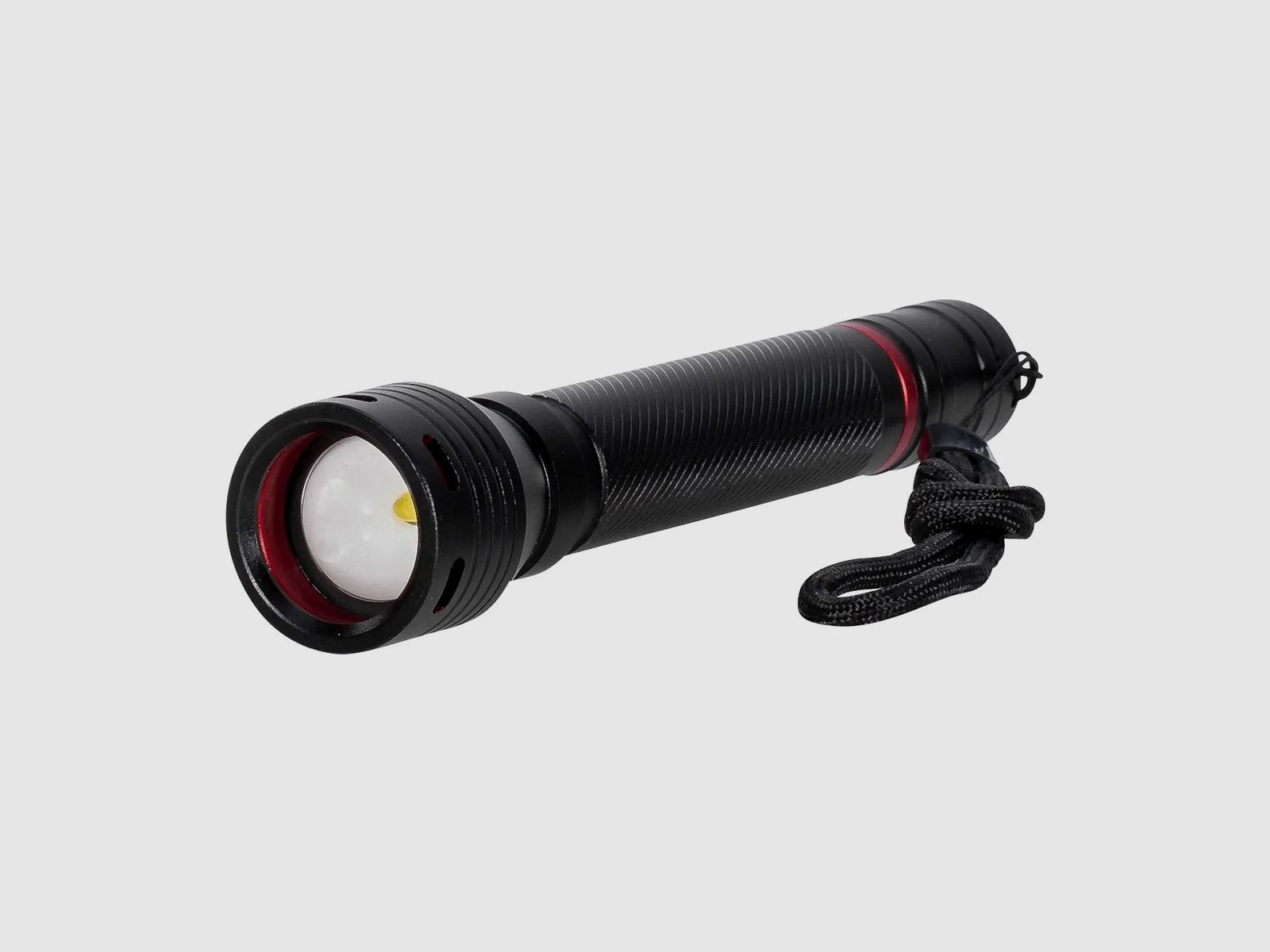 KH Security Taschenlampe Uberlux mit Zoom 180 Lumen schwarz