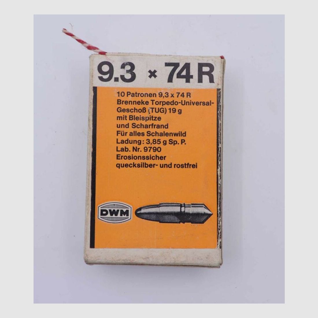 DWM, Berlin rifle cartridges 9.3x74R