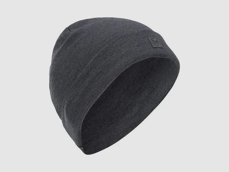 Buff Buff Beanie Merino Heavyweight solid grey