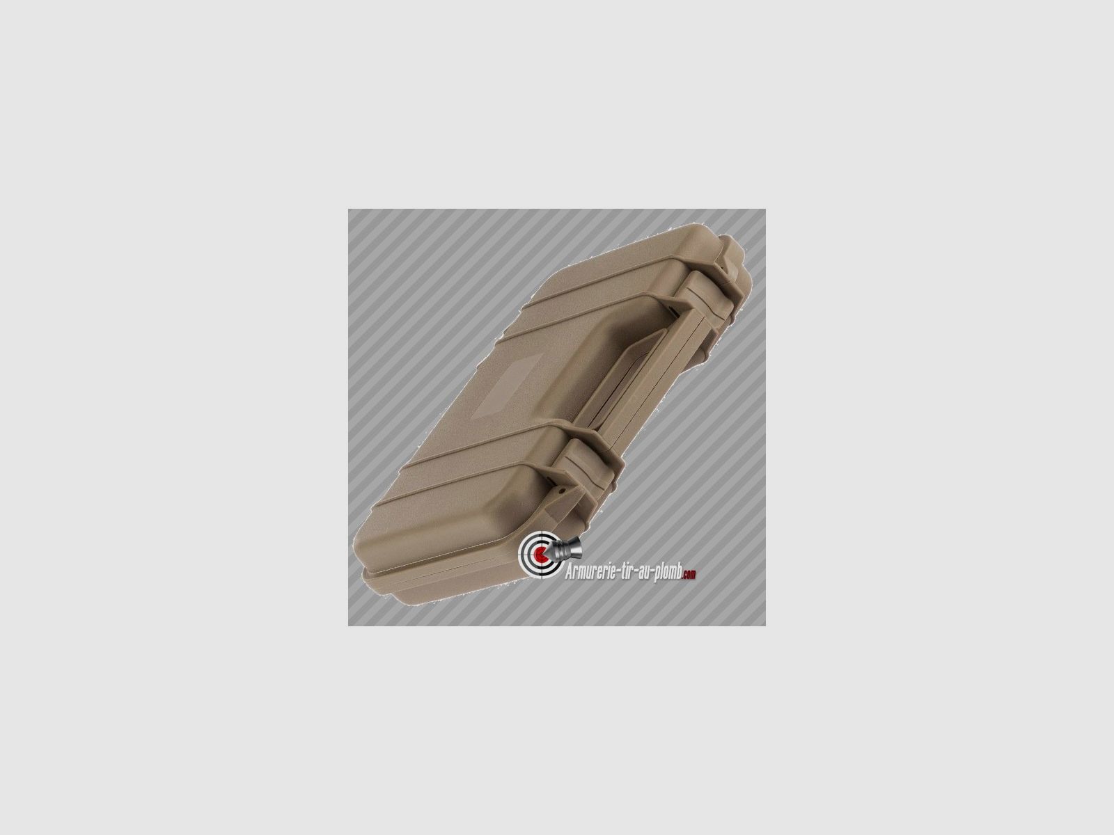 Waffenkoffer für Kurzwaffen Polycarbonat TAN - 31,5 cm