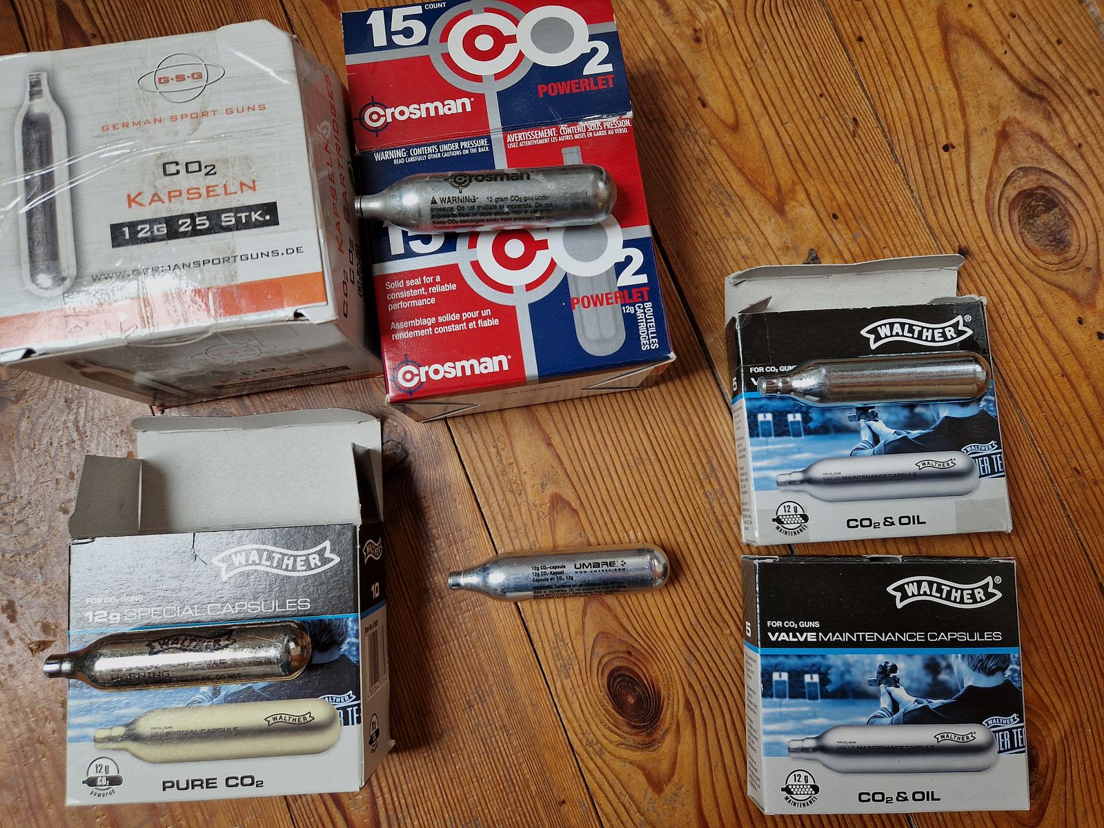 CO2 Kapseln Kartusche 12 g, WALTHER, Umarex, Crosman, GSG