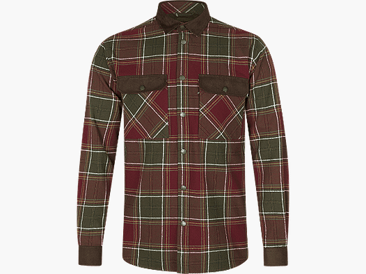 Seeland Banff Shirt Men Red Check 2XL