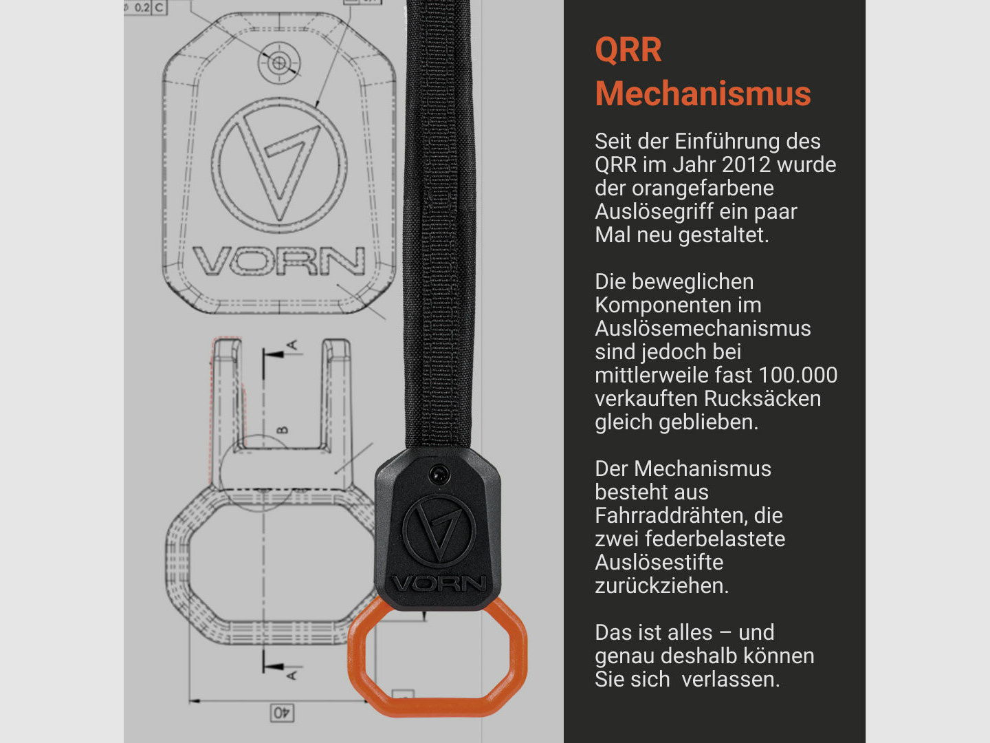 Vorn Equipment Rucksack QRR EV12 - 12 Liter