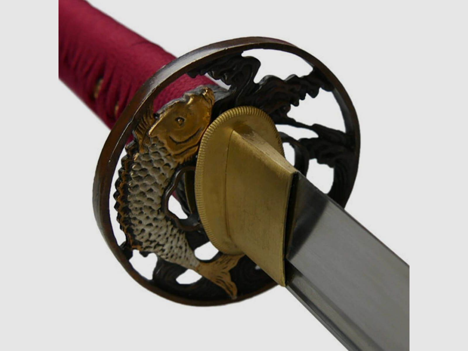 Wakizashi Spada Samurai Nishikigoi Acciaio al Carbonio Affilato