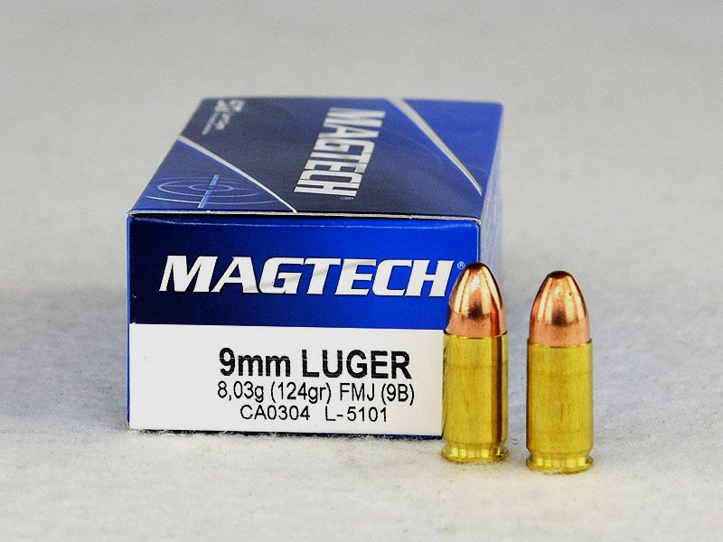 MAGTECH 9 mm Luger, bala de plomo 124 grs 1 paquete (50 disparos a 0,289 €*)