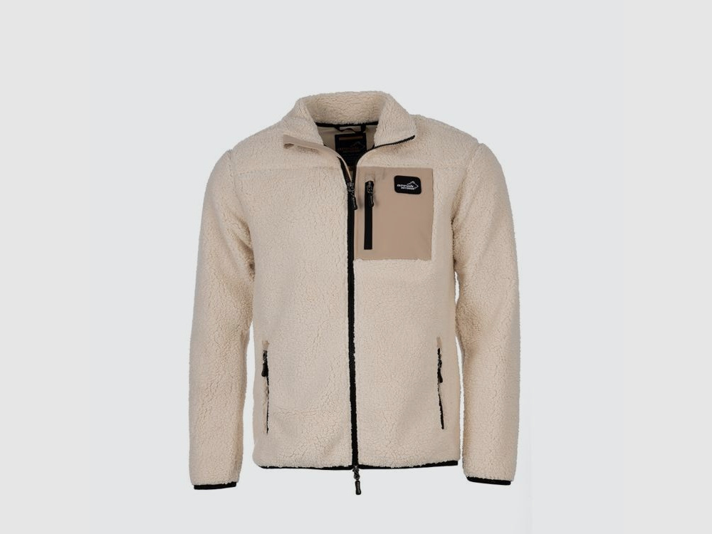 Arrak Sherpa Fleece Jacket Uomini, Offwhite, XL