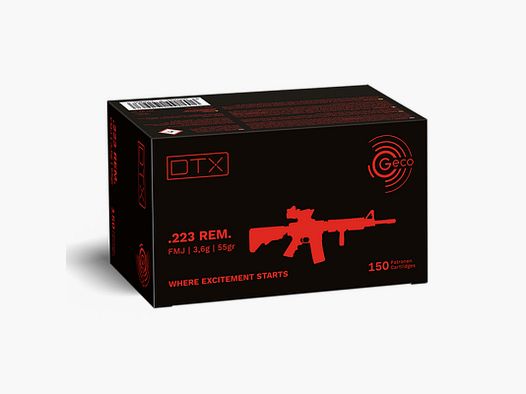 MUNITION GECO 223 REM DTX 55G X150 2412441