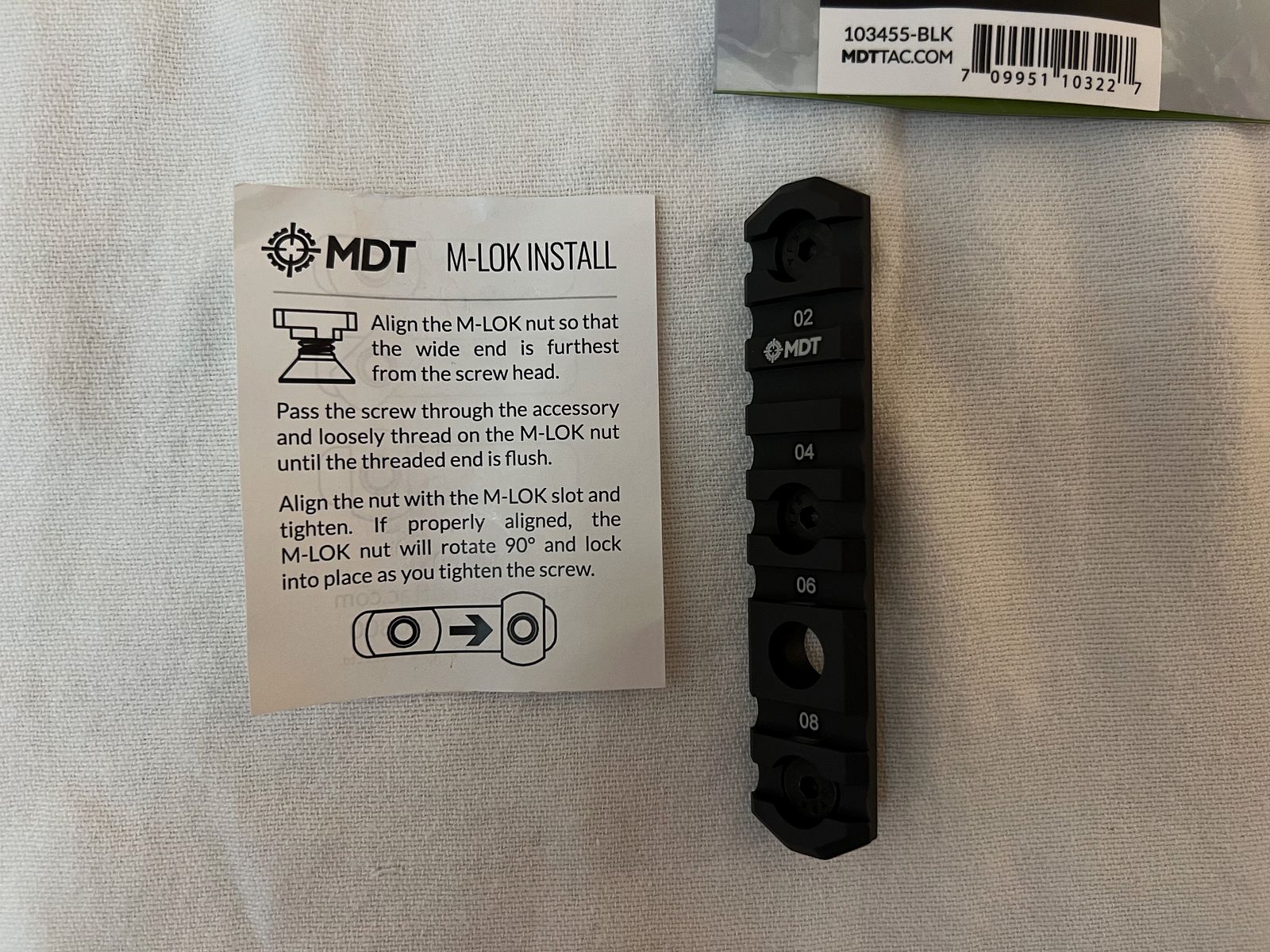 MDT Picatinny per M-LOK binari Nuovo NP 80€
