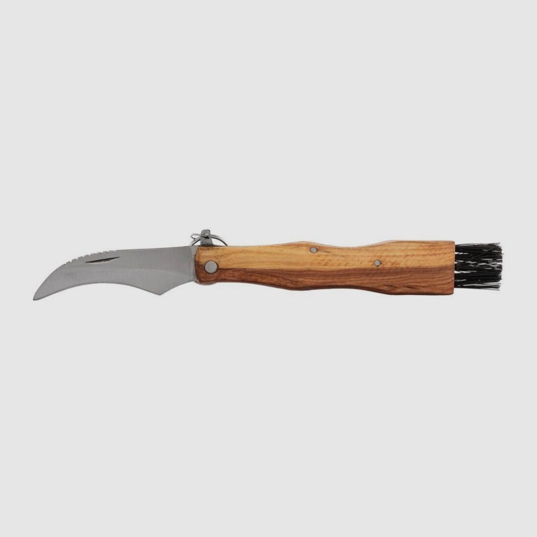 Olijfhouten Plukmes met Ring Paddestoelmesser, afbeelding 3 van 6