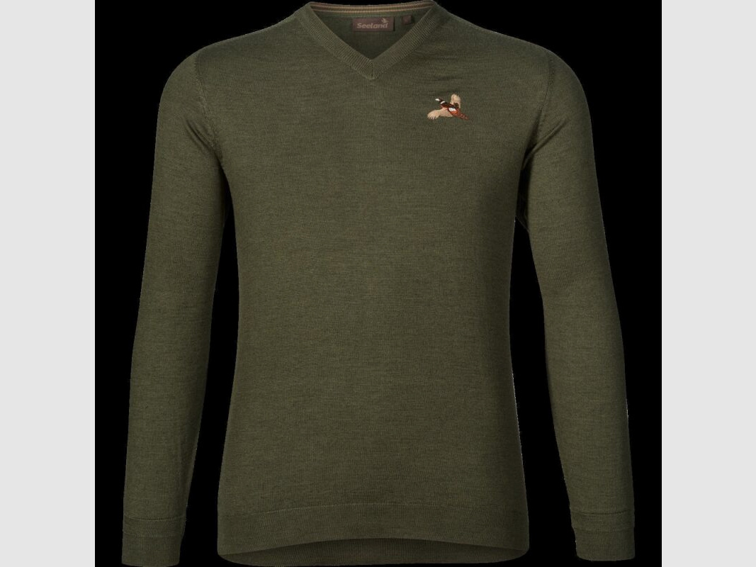 Seeland Herren Pullover Woodcook mit V-Ausschnitt Limited Edition Classic Green