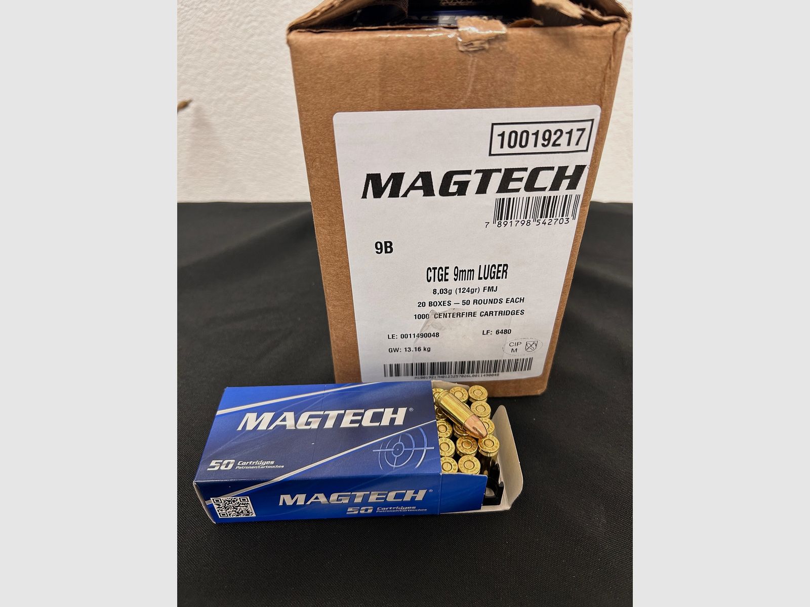 Magtech 9mm Luger FMJ 124grs 50 rounds