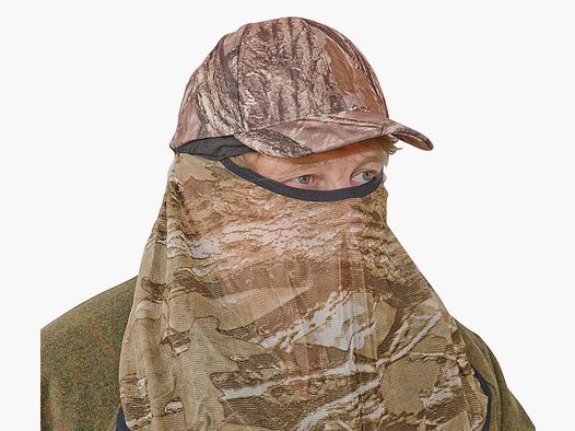 Gorra de camuflaje con máscara facial