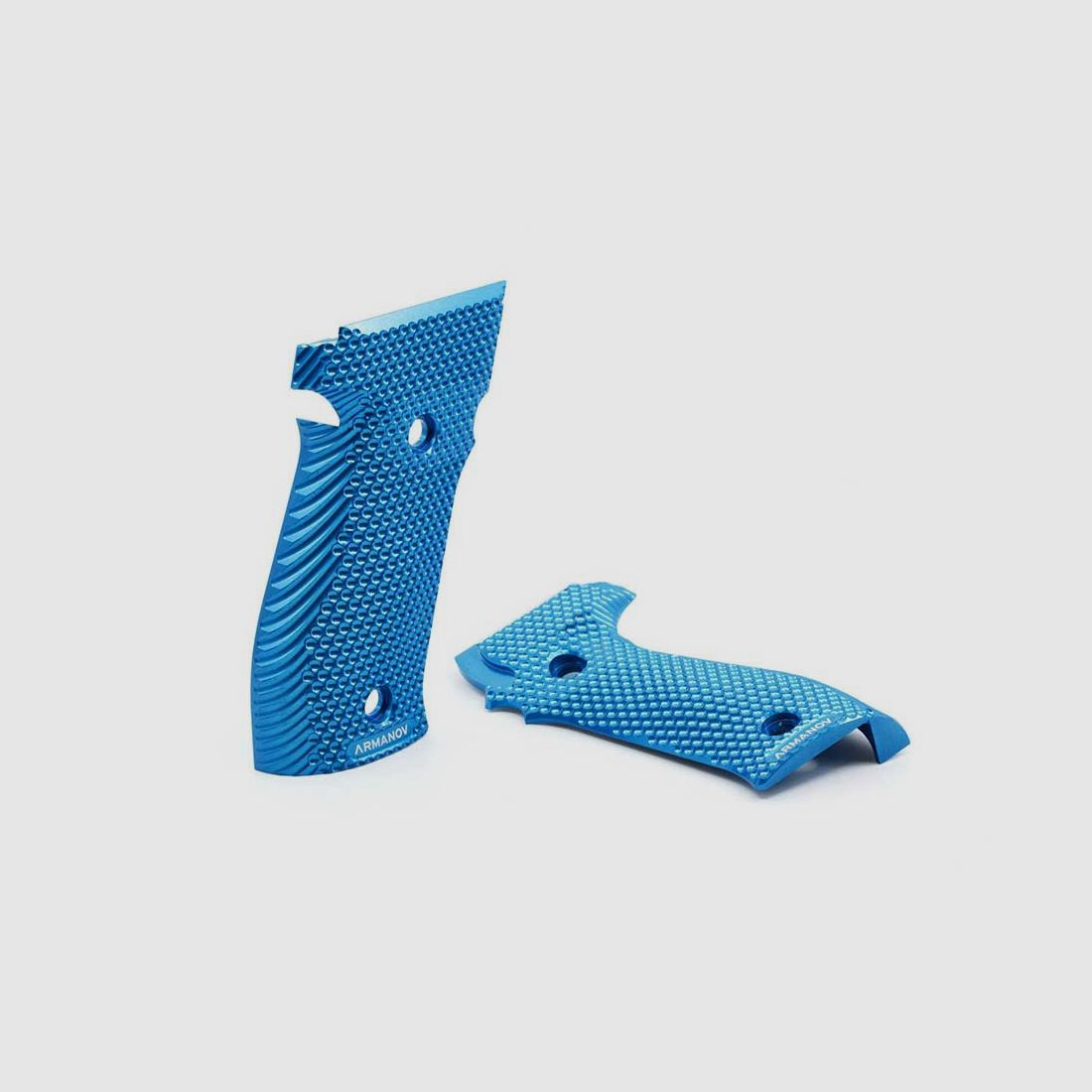 Griffschalen für Pistole Armanov SpidErgo II für Sig Sauer P226 DA, Farbe: Silber, Bild 1 von 3