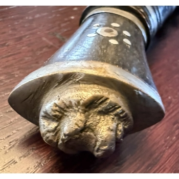 Nepalees kukrimes (khukuri) met leren schede, afbeelding 11 van 13