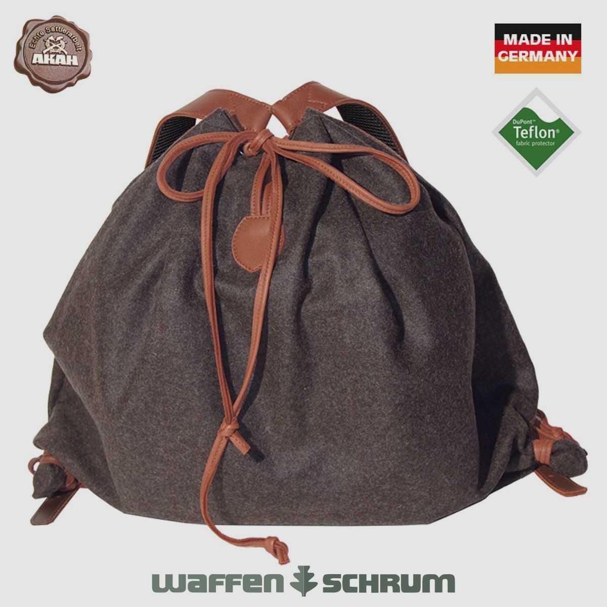 Gebirgsrucksack Braun Loden/Elchleder