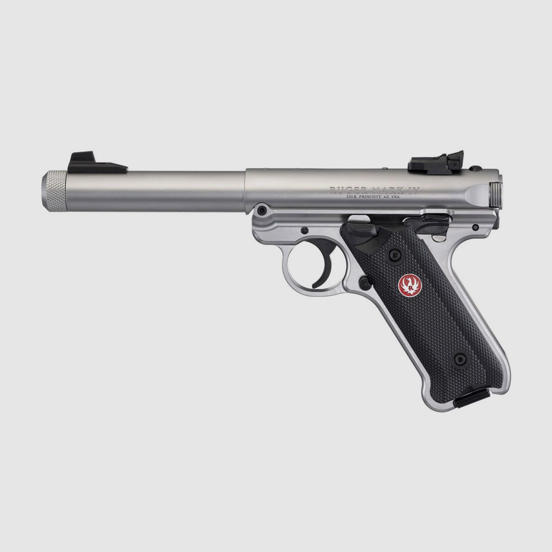 Ruger Mark IV 22/45 Stainless Threaded 5,5" - .22 lfb