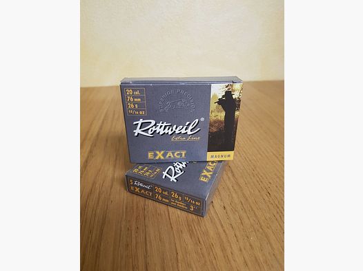ROTTWEIL CARTRIDGES FOR BULLETS EXACT CAL. 20/76